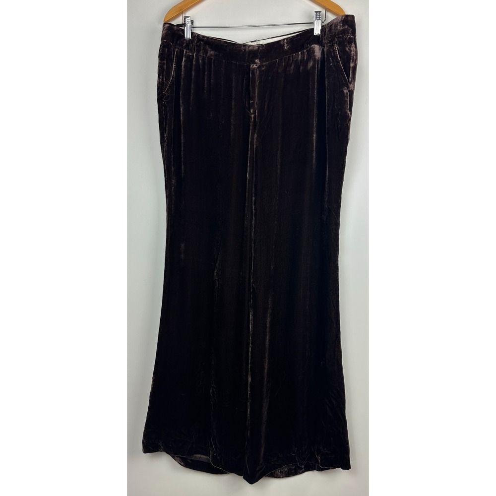 NWT  J. Crew Velvet City Fit Pants Relaxed Straight Leg Brown Size 16 Vtg Y2k - Picture 15 of 15